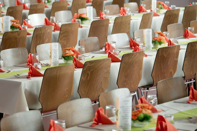 Bruiloftzaal met catering